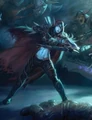 Sylvanas luchando contra Arthas en las Cámaras de Reflexión.