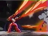 Dilandau's Oreides using its flamethrower