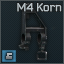 M4 Gasblock mit Korn