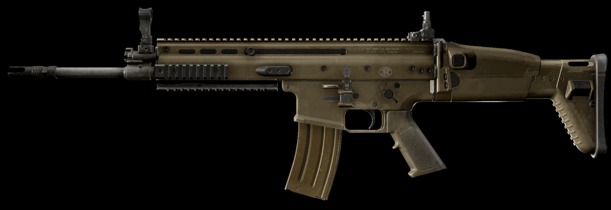 FN SCAR-L 5.56x45 assault rifle (FDE) Contract Wars - Escape from Tarkov 
