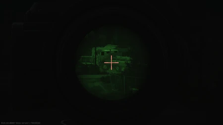 Reticle in use (nighttime)