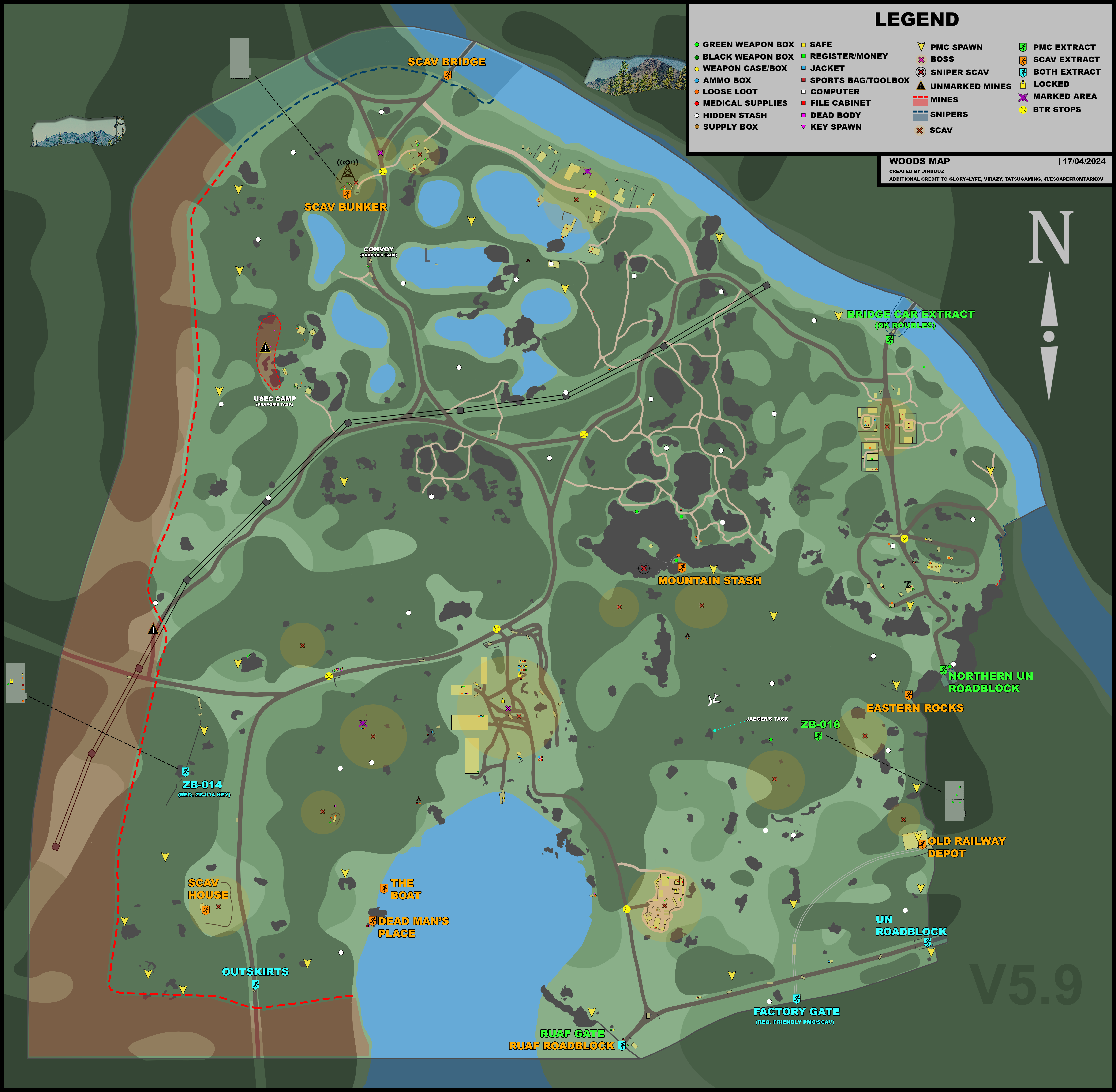 Woods map