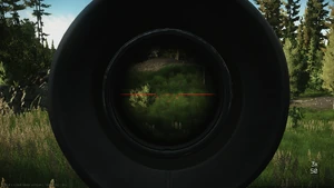 3x magnification with eyecup in use