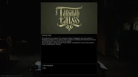 Targrad Tales main menu