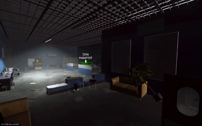 La salle informatique dans laquelle se trouve le manifeste