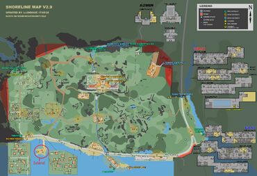 Island marked on map