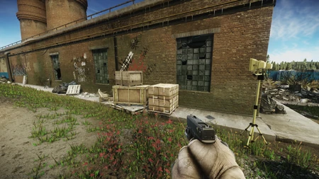 Cargo 5 outside on the north side of the building