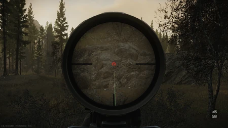 6x reticle in use