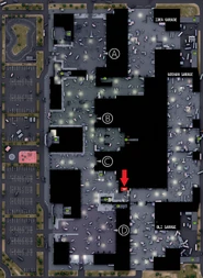Saferoom Exfil extraction marked on map