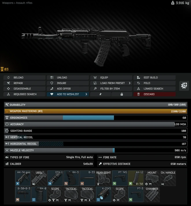 Gunsmith - Part 8 - The Official Escape from Tarkov Wiki