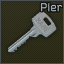 Pier door key icon