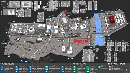 Store location marked on map