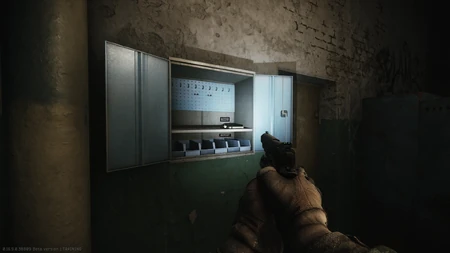 First spawn in the wall-mounted tool cabinet