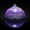 Boule de décoration d'arbre de Noël (violette)