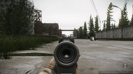 Integrated iron sights in use
