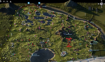 Emplacement du "camp de Jaeger", le mirador indiqué sur la carte, il se trouve juste à côté de l'avion écrasé