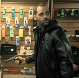 Reshala robbing a store in a flashback in the Chronicles of Ryzhy [S2] Chpt. 2 short film