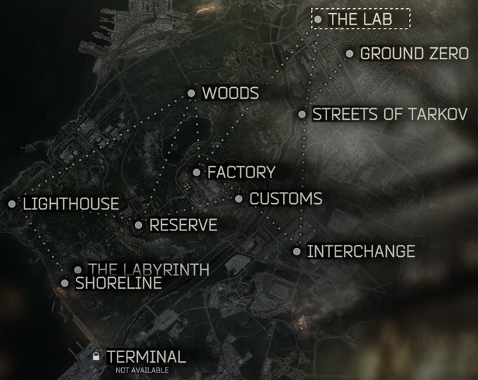 Map Of Tarkov The Official Escape From Tarkov Wiki