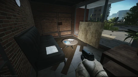 Premier endroit de dépôt, au niveau de la table