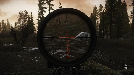 Reticle in use