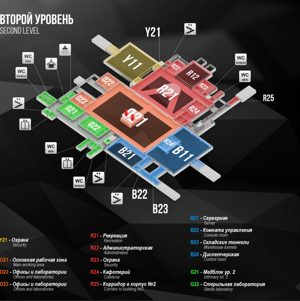 Выход лифт в стилобате тарков