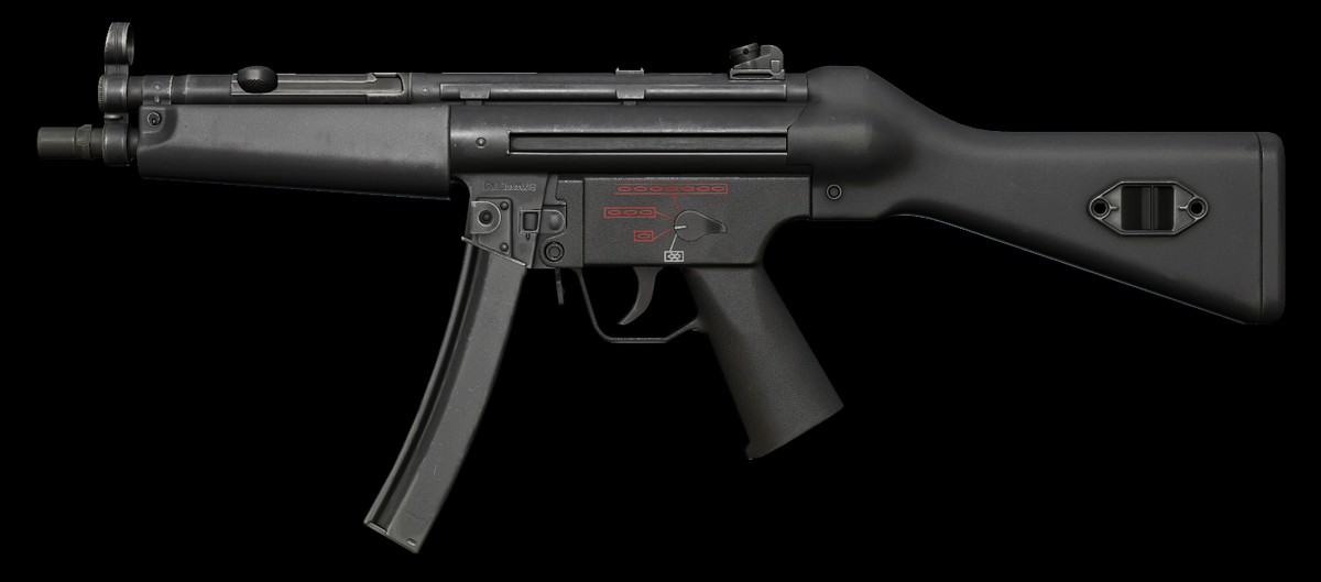 Porte-clés, Pistolet Acier - HK MP5 