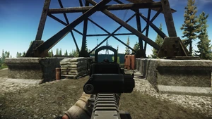 Integrated iron sight in use