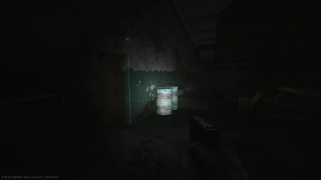 Cargo 4 (barrels) next to the chimneys