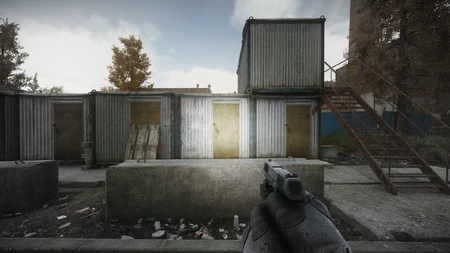 Door to the bunkhouse