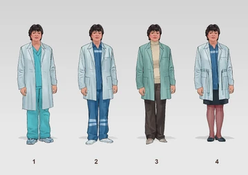 Therapist clothing concept art