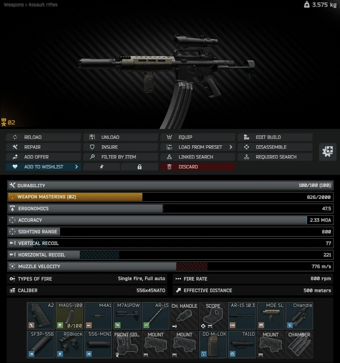 Gunsmith - Part 7 - The Official Escape from Tarkov Wiki