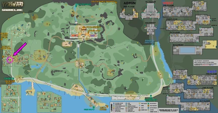 Shoreline map general store