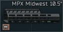Midwest 10.5 inch M-LOK foregrip for MPX icon