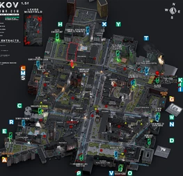 Cardinal apartment complex location marked on map