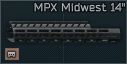 Midwest 14 inch M-LOK foregrip for MPX icon