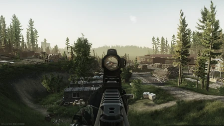 Používaný zaměřovač namontovaný na Montáž SIG Sauer ROMEO pro zaměřovače