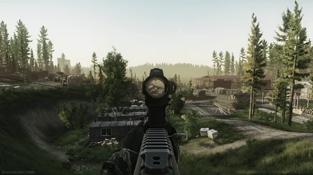 Používaný zaměřovač namontovaný Aimpoint Micro Spacer High