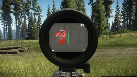 9x mode, heat signatures in red