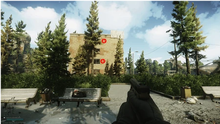 Les 2 salles en vue extérieure