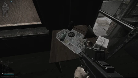 Emplacement de la gnôle dans la chambre 308 de l'aile est.