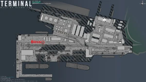 Boss spawn location marked on map
