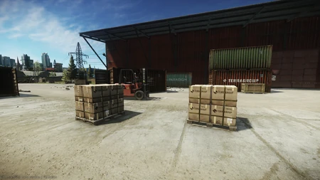 Cargo 1 on the west side of the warehouse