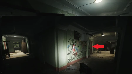 Chemin vers la cage d'escalier ouest 3