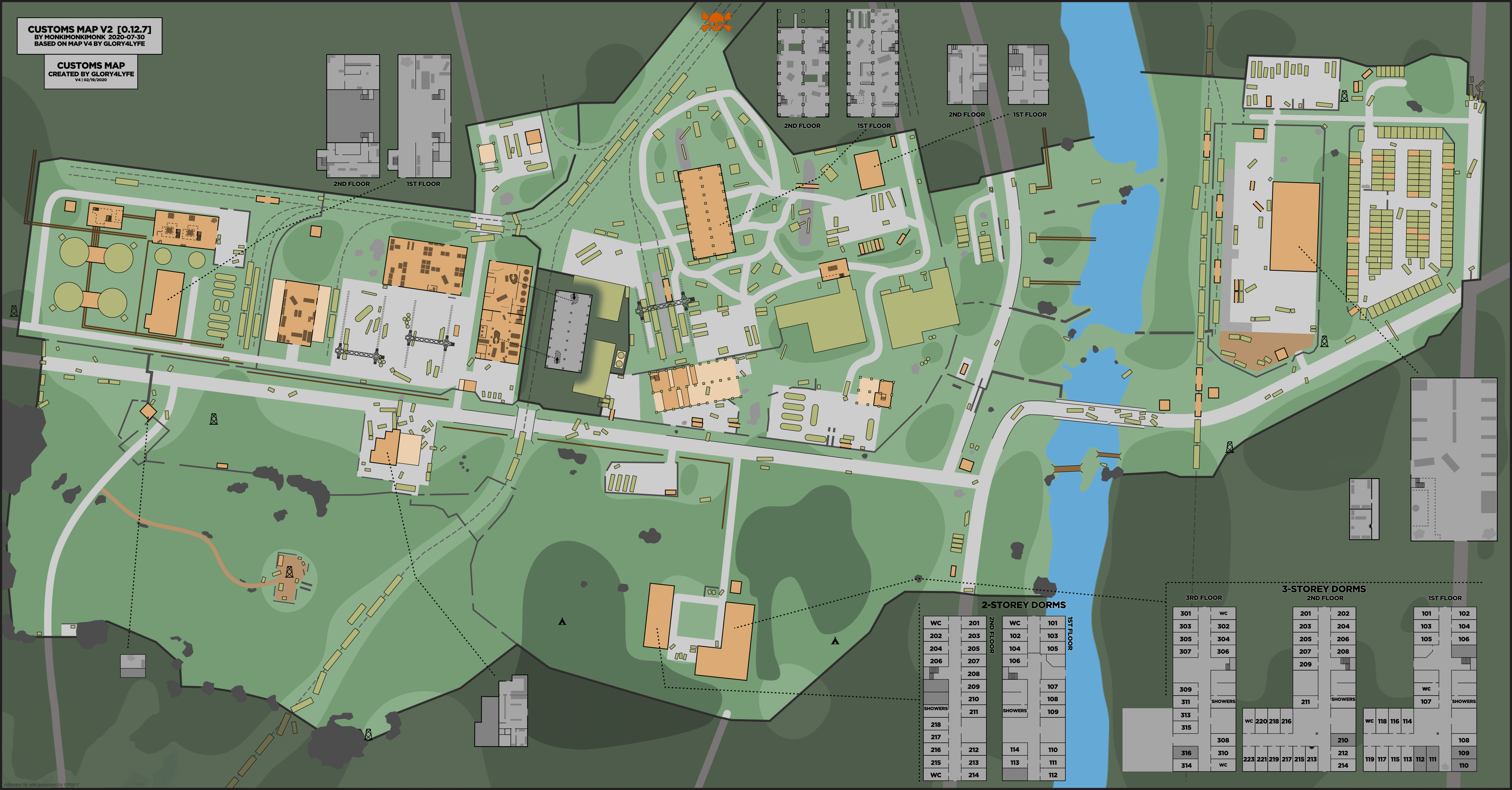 Escape From Tarkov Customs Map Campus Map vrogue.co