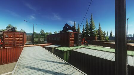 The red container