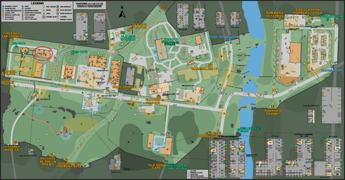 Emplacement du bâtiment indiqué sur la carte