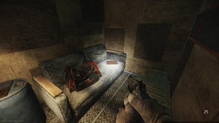 Inside the blue container, forged intelligence on the couch