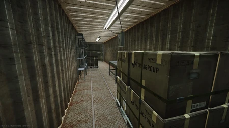 Inside the container