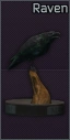 Raven figurine icon