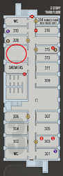 Dorms 3rd floor location